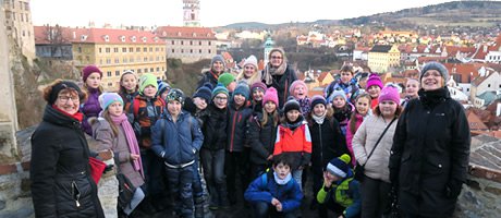 Schüler der Grundschule am Haidel zu Besuch in Holubov und Krummau